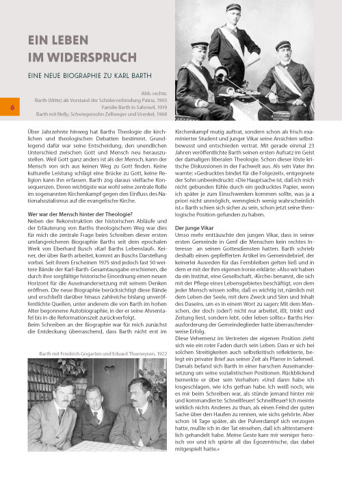 Karl Barth 2019. Magazin 06
