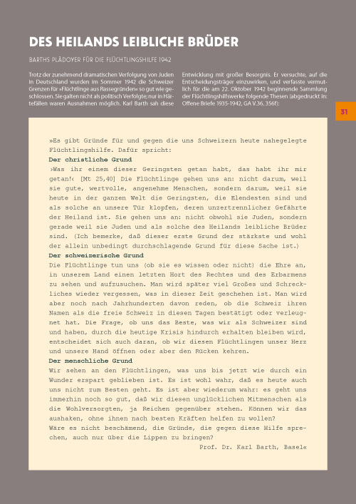 Karl Barth 2019. Magazin 31