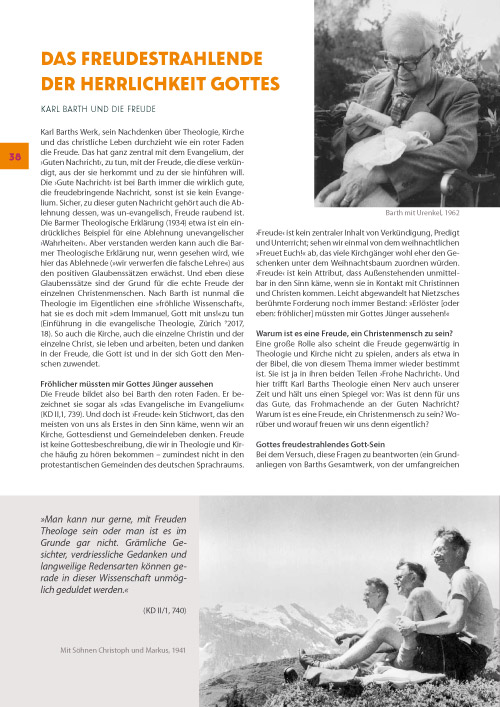 Karl Barth 2019. Magazin 38