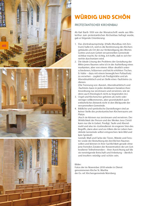 Karl Barth 2019. Magazin 40