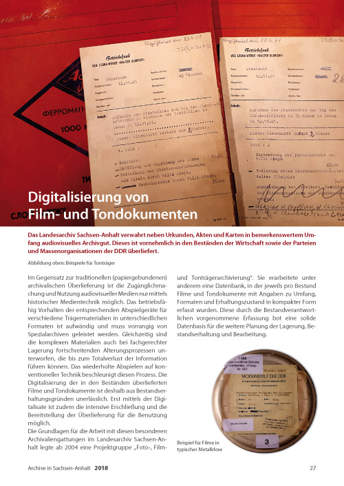 Archive in Sachsen-Anhalt