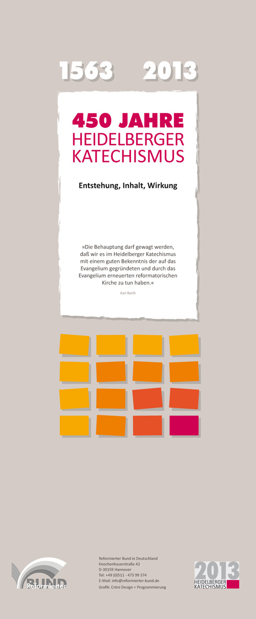 Ausstellungstafel Heidelberger Katechismus