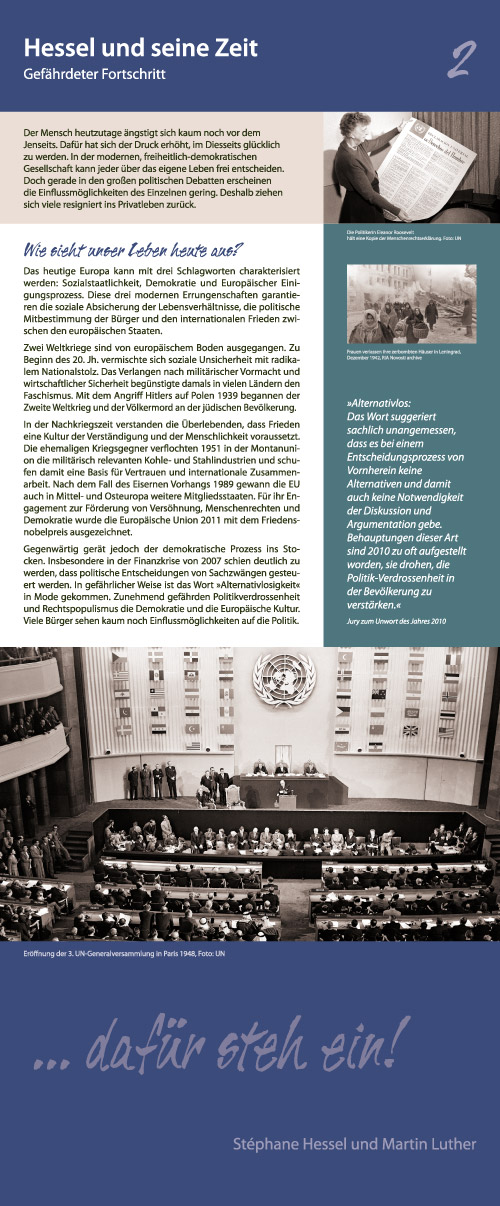 Worauf Du hoffst, daf&uuml;r steh ein!