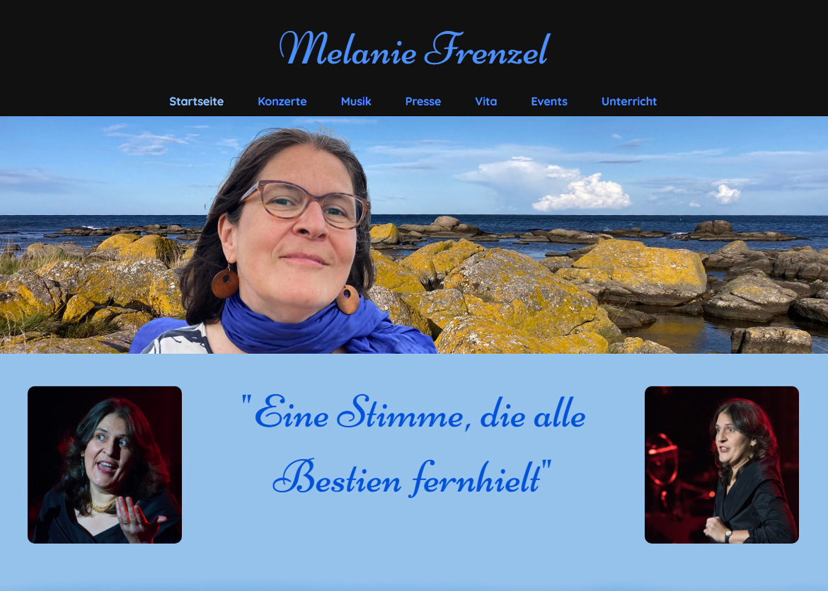 Melanie Frenzel, Gesang