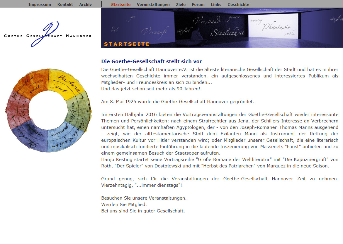 Goethe Gesellschaft Hannover